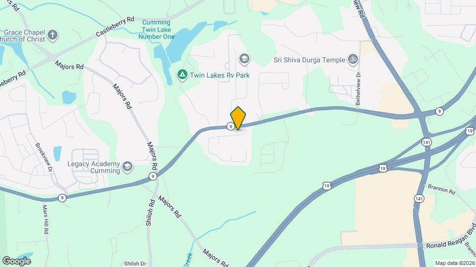 2872 Cross Creek Dr Map and Location Details