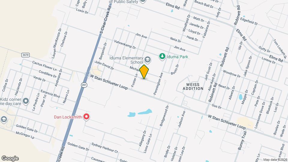 4606 John David Dr Map and Location Details