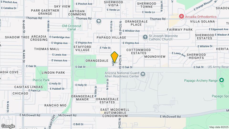 2307 N 51st Pl Map and Location Details