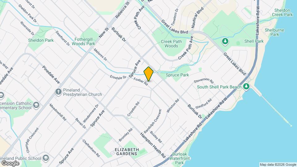 245 Foxbar Rd Map and Location Details