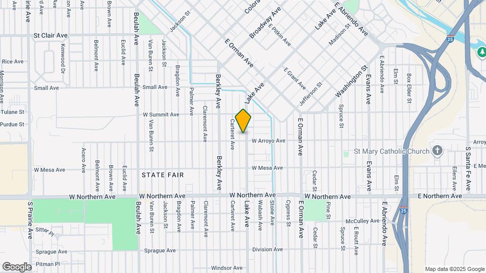 1041 Lake Ave Mapa y Detalles de la Ubicación