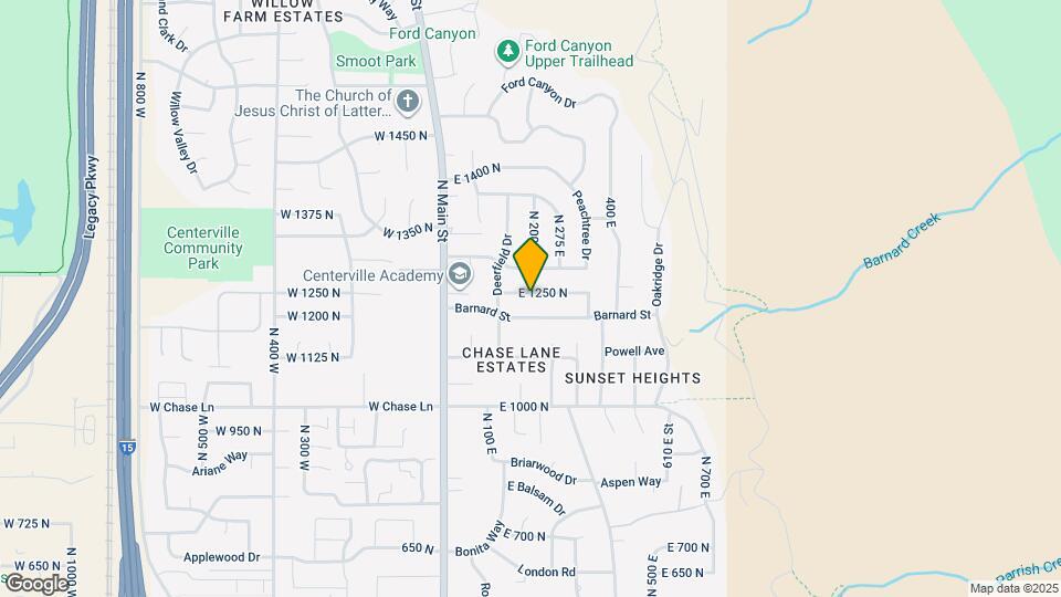 198 E 1250 N Map and Location Details