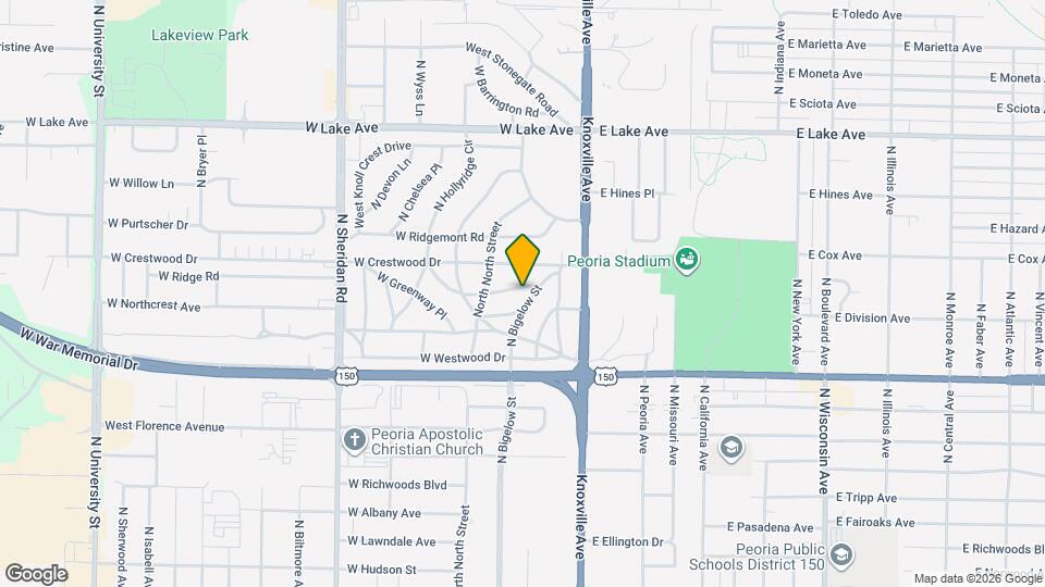 222 W Hollyridge Cir Map and Location Details