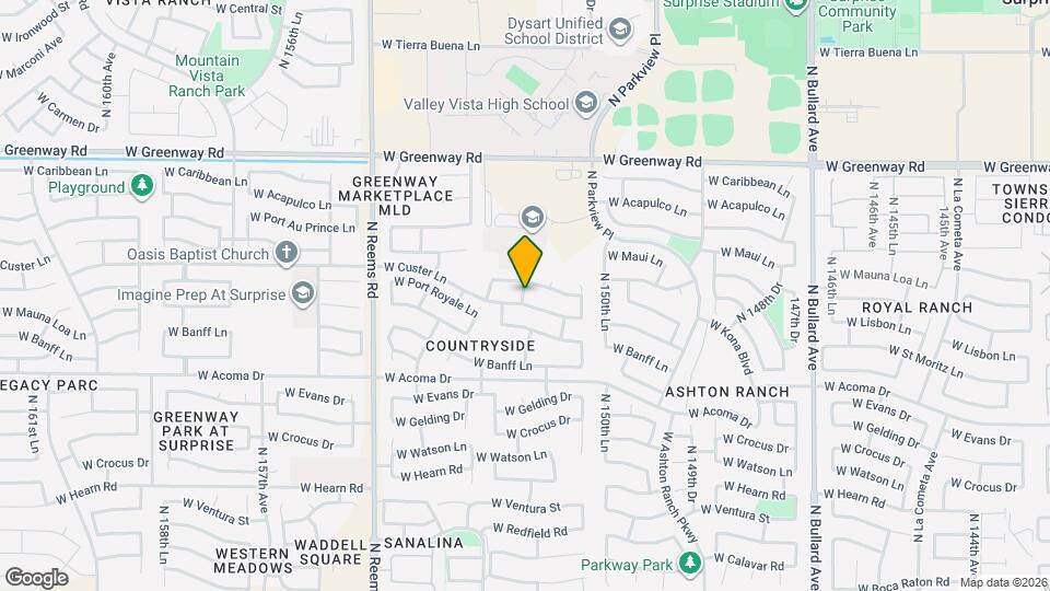 15238 W Custer Ln Map and Location Details