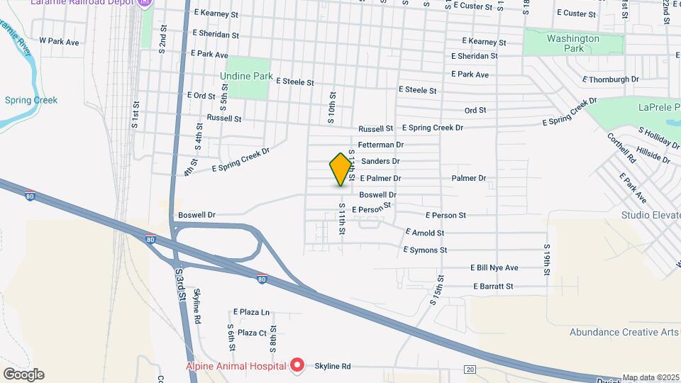 1033 Boswell Dr Mapa y Detalles de la Ubicación