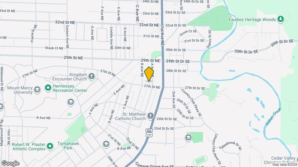 210 27th St NE, Unit #3 Map and Location Details