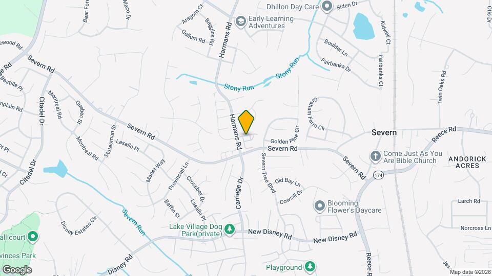 7705 sentry Terrace Map and Location Details