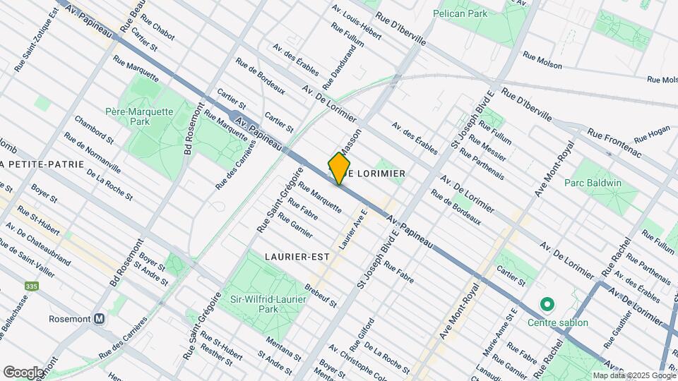 5228-5238 Papineau Av Map and Location Details