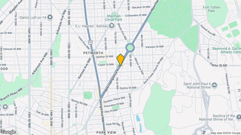 4023 New Hampshire Ave NW Map and Location Details