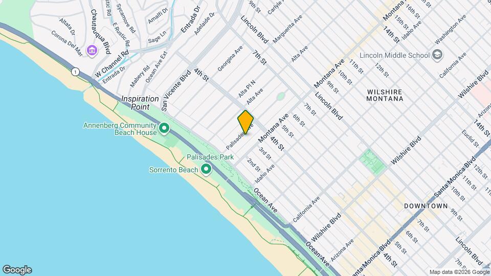 226 Palisades Ave Mapa y Detalles de la Ubicación