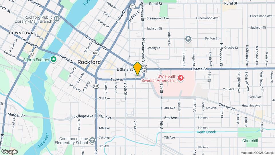 106 7th St, Unit 2 Mapa y Detalles de la Ubicación