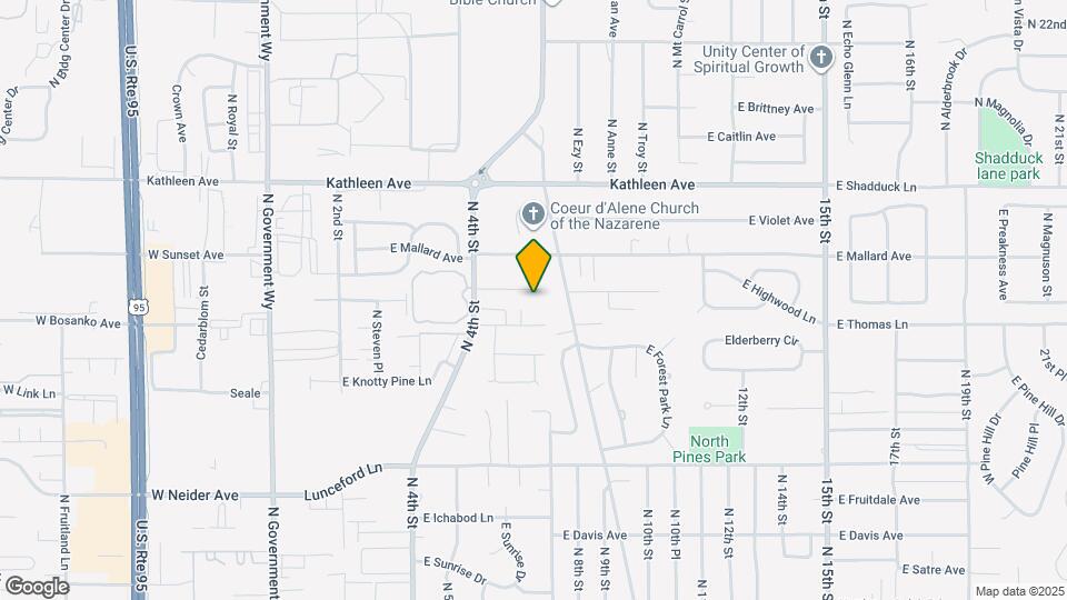 742 E Gregory Ln Map and Location Details