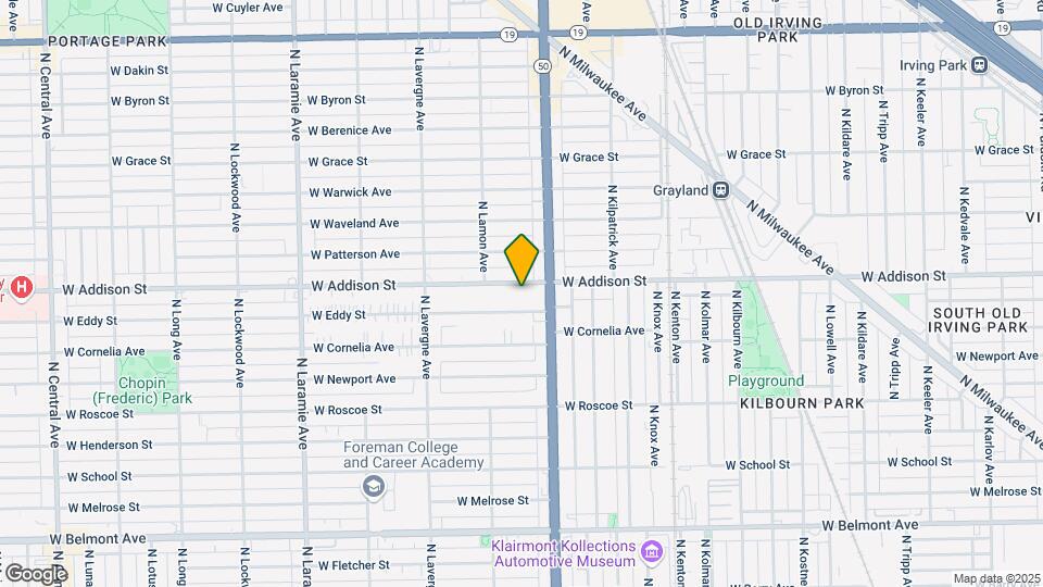 4823 W Addison St Map and Location Details