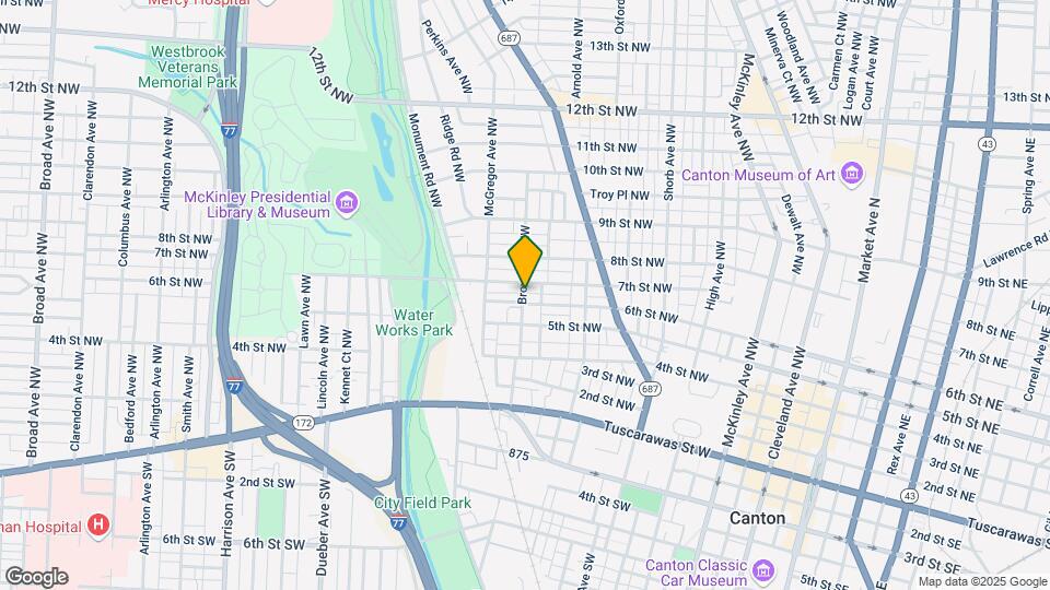 606 Brown Ave NW Map and Location Details