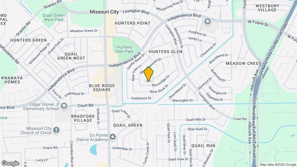 1310 Mossridge Dr Mapa y Detalles de la Ubicación