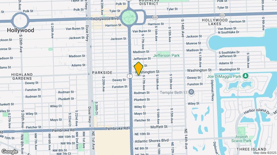 1727 Dewey St Map and Location Details