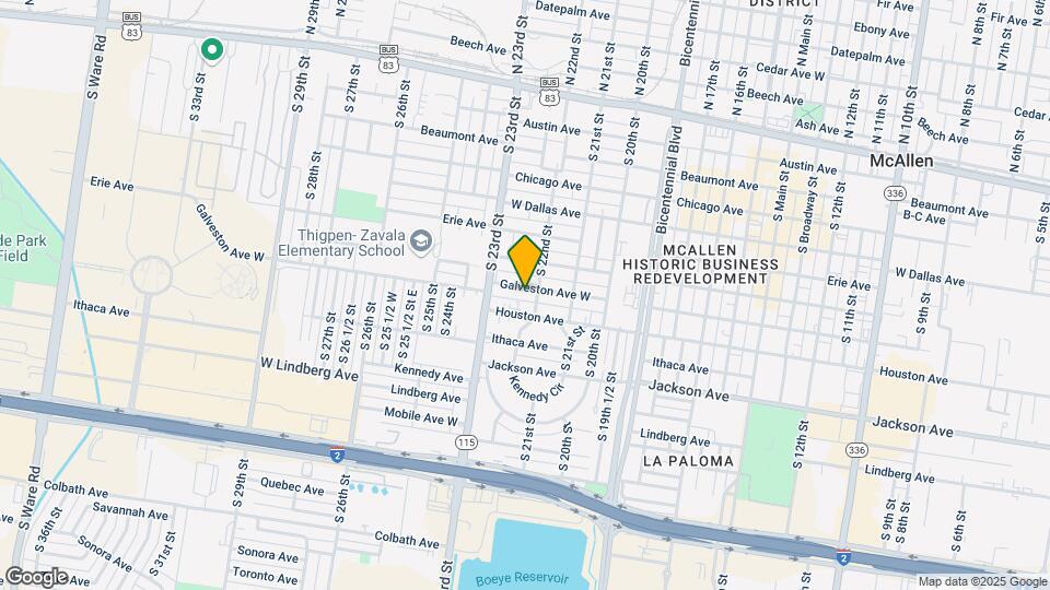2207 Galveston Ave Map and Location Details