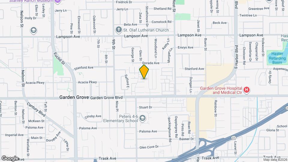 12860 Newhope St Map and Location Details