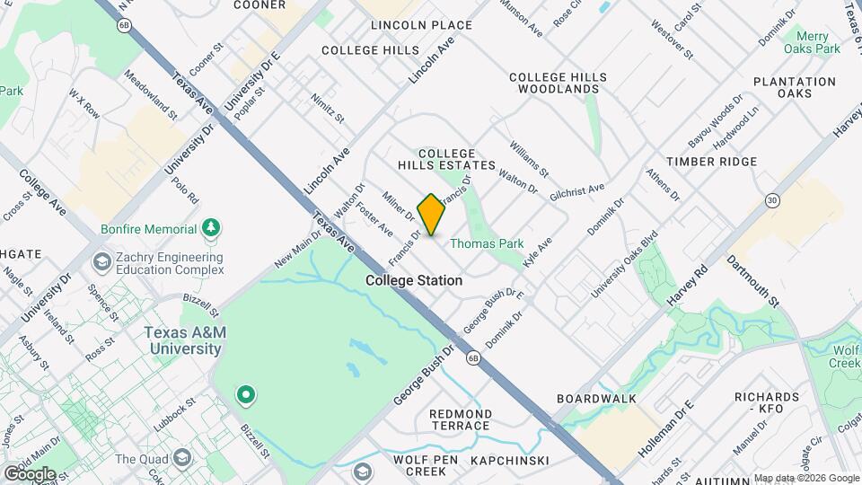 1102 Milner Dr Map and Location Details