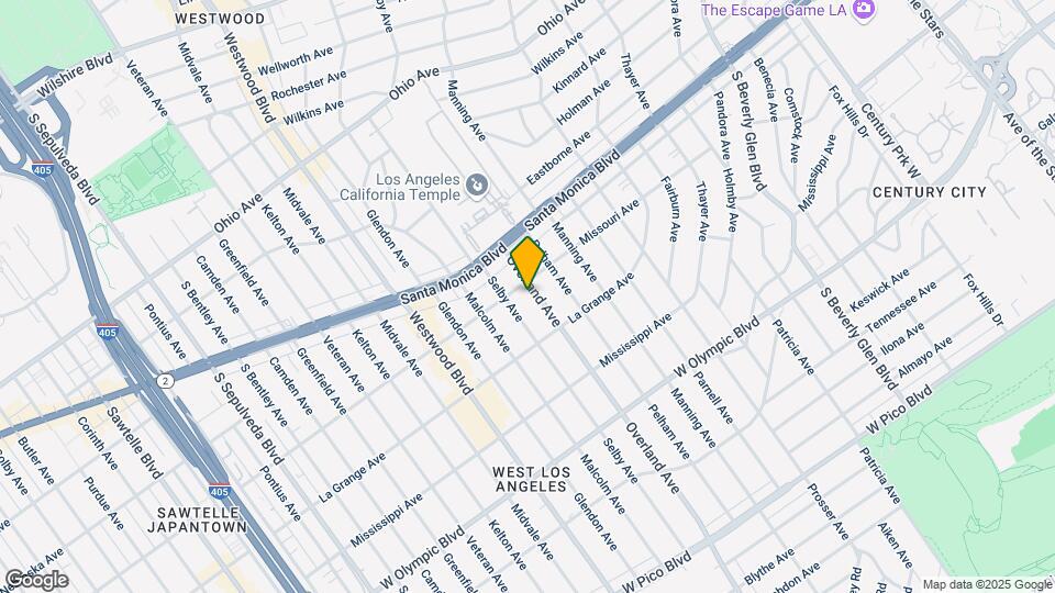 1911 Overland Ave Mapa y Detalles de la Ubicación