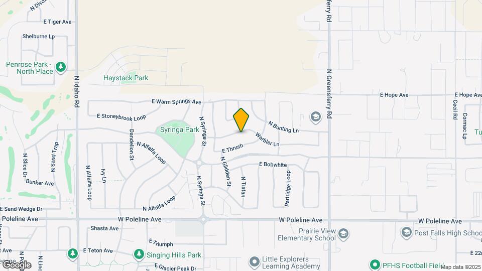 1824 E Warbler Ln Map and Location Details