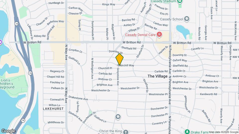 2024 Churchill Way Map and Location Details