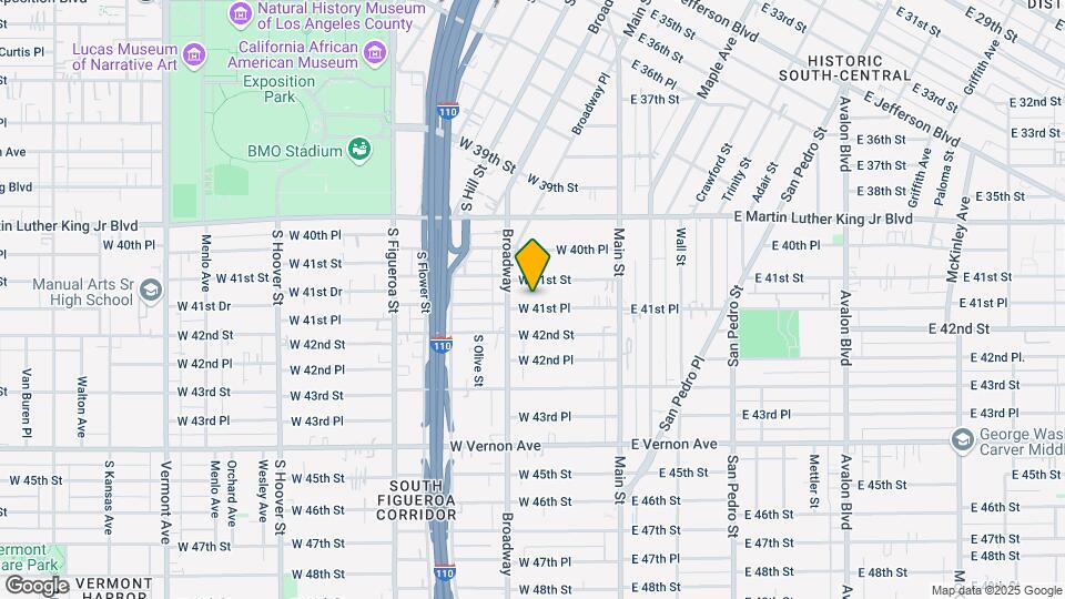 251 W 41st Pl Map and Location Details