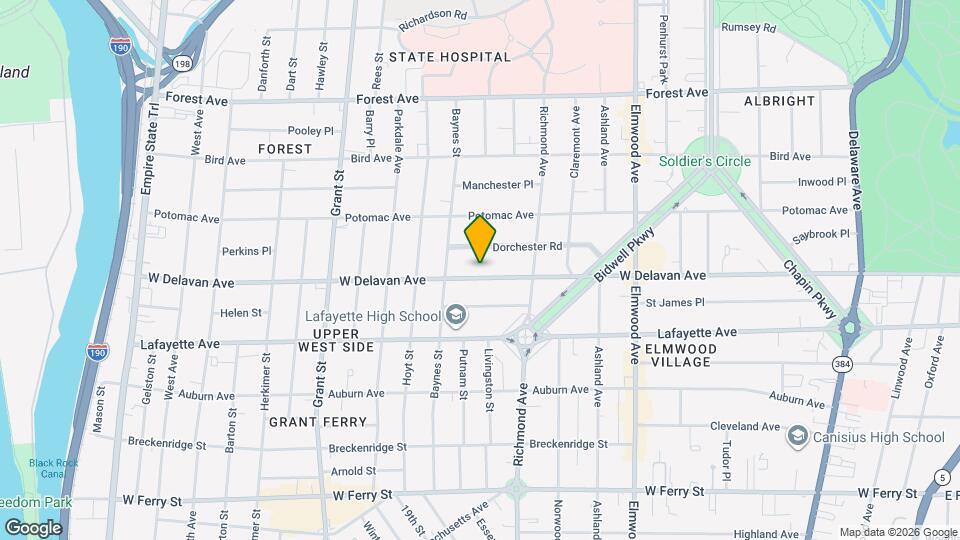 426 W Delavan Ave, Unit W Delavan UPPER Map and Location Details