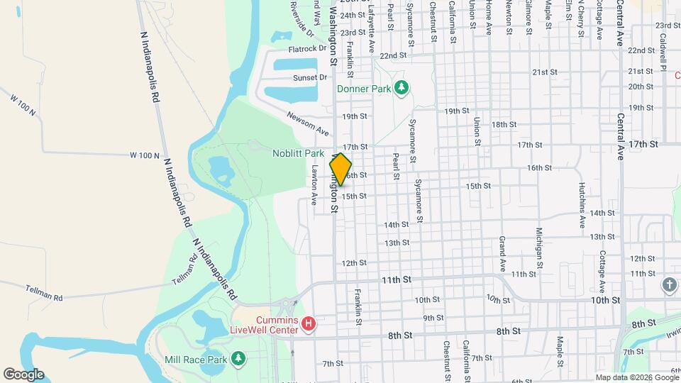 1511 Washington St Map and Location Details