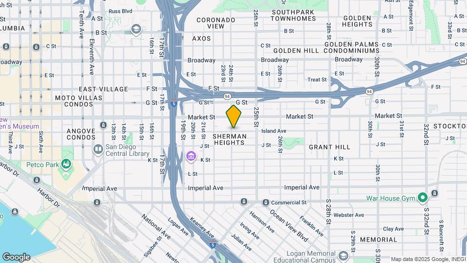 2407 Island Ave Map and Location Details