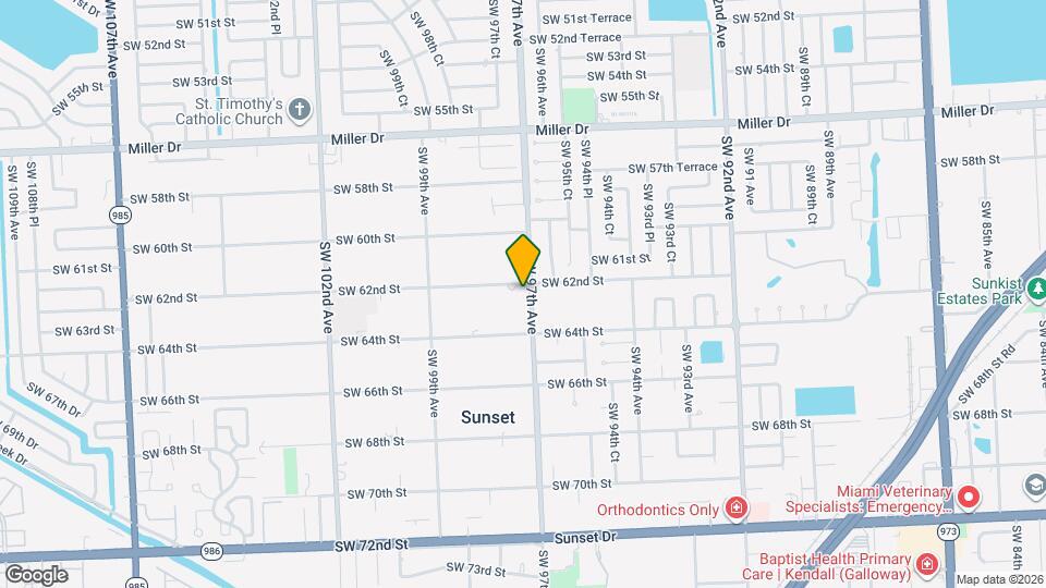 6200 SW 97th Ave Map and Location Details