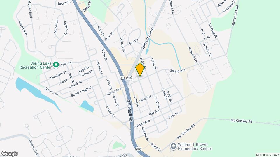 401 Spring Ave Map and Location Details