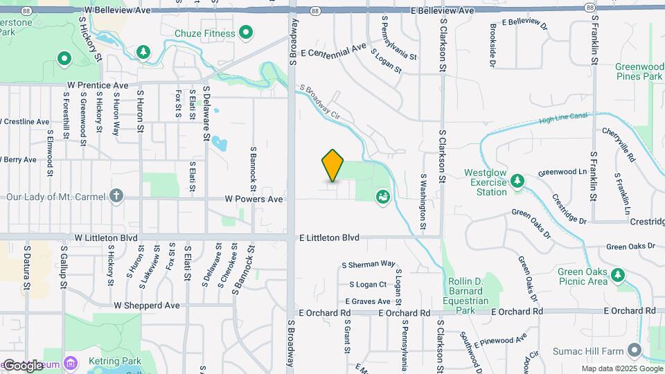 5557 S Sherman St Map and Location Details