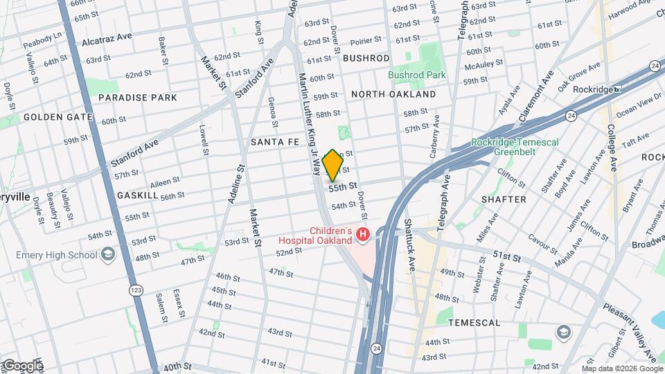 754 55th St Map and Location Details