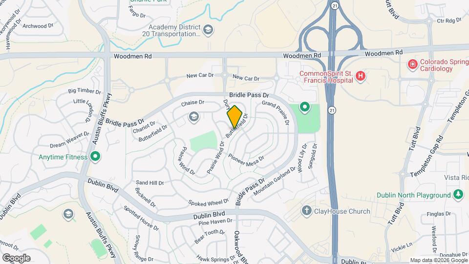 5843 Butterfield Dr Mapa y Detalles de la Ubicación