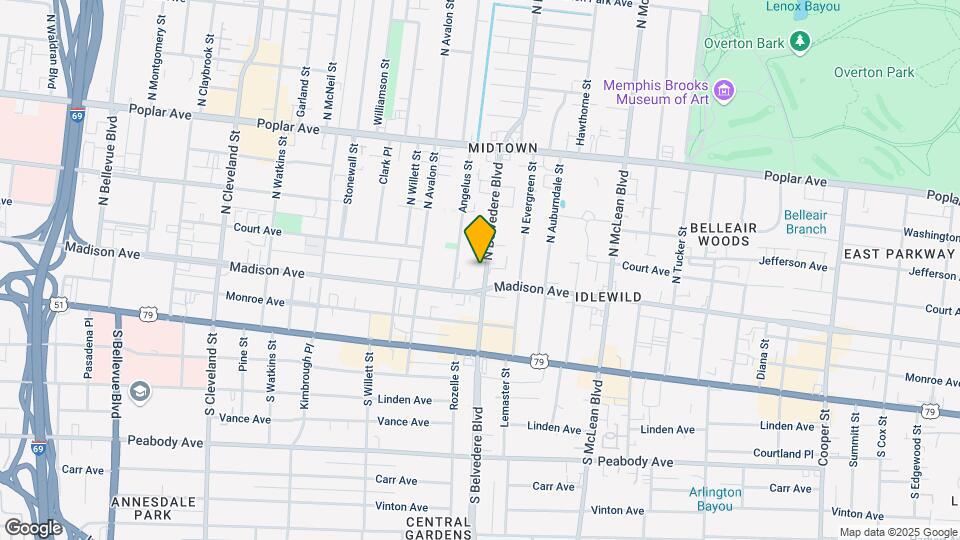 23 N Belvedere Blvd, Unit 1 Map and Location Details