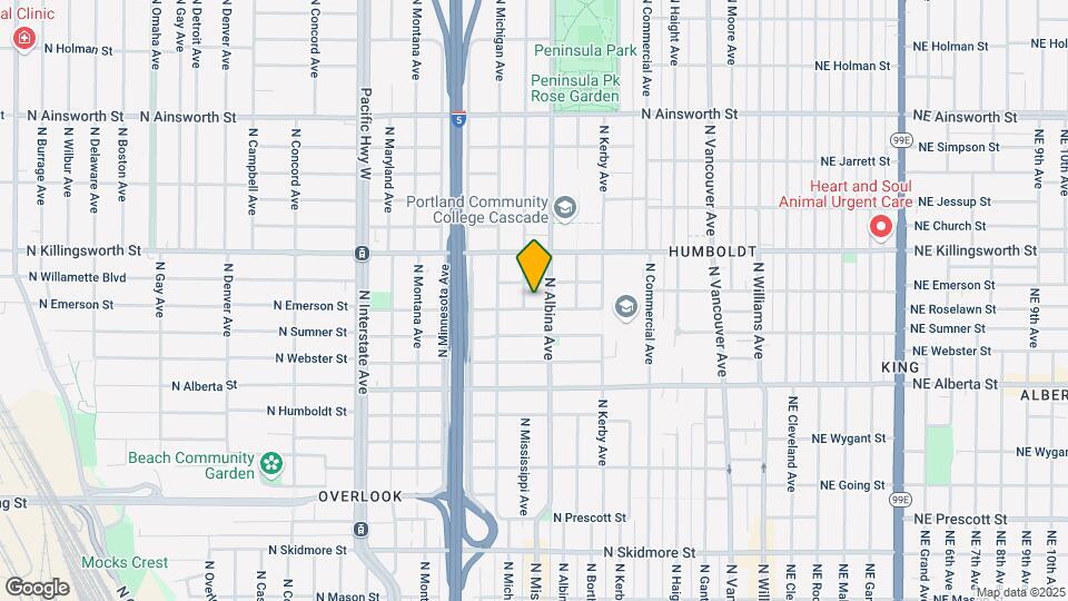 5310 N Mississippi Ave Map and Location Details