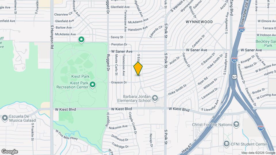 3241 S Edgefield Ave Map and Location Details