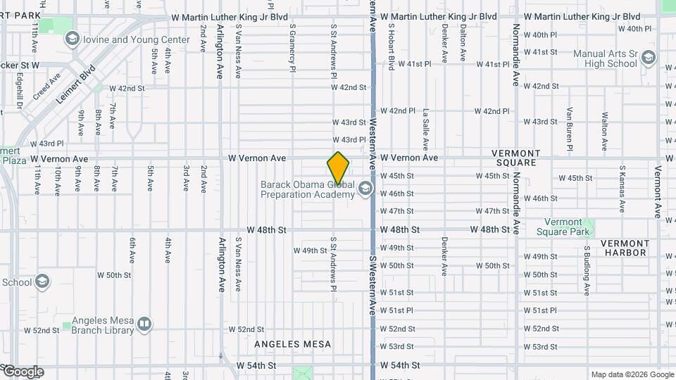 4516 S St Andrews Pl Mapa y Detalles de la Ubicación