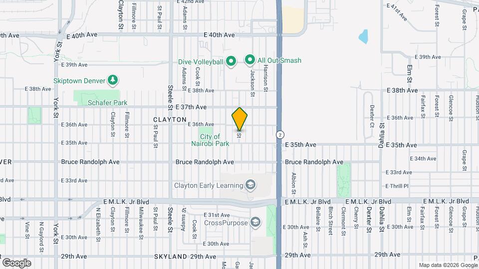 3532 Garfield St Map and Location Details