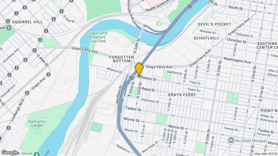 3206 Wharton St Map and Location Details