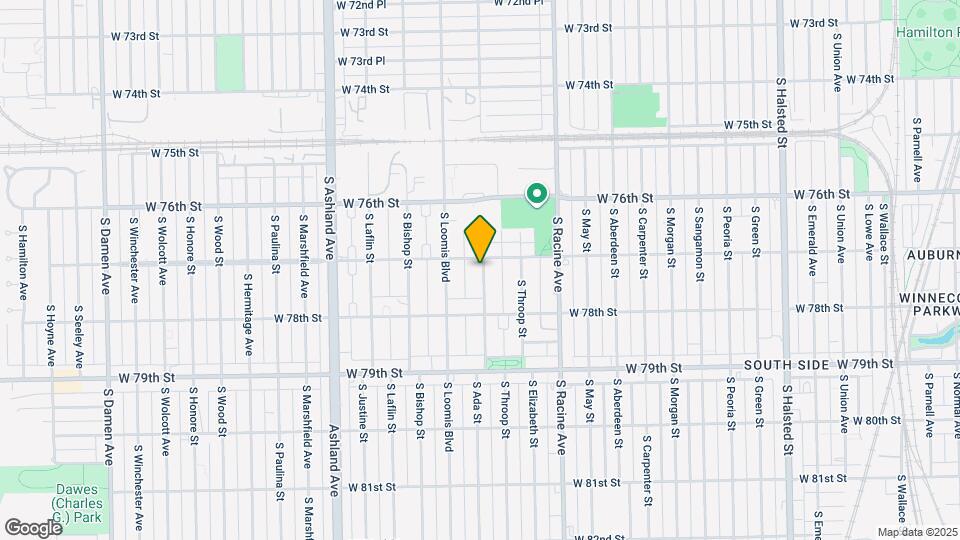 7710 S Ada St Map and Location Details