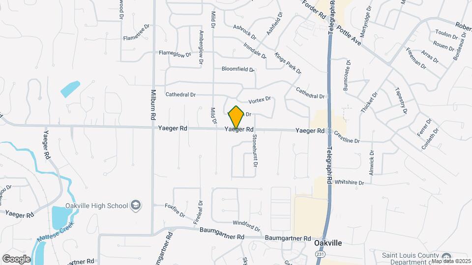 2706 Yaeger Rd Mapa y Detalles de la Ubicación