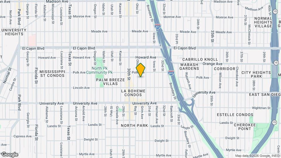 4061 Ohio St Map and Location Details