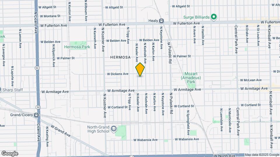 2041 N Keeler Ave, Unit 2 Map and Location Details