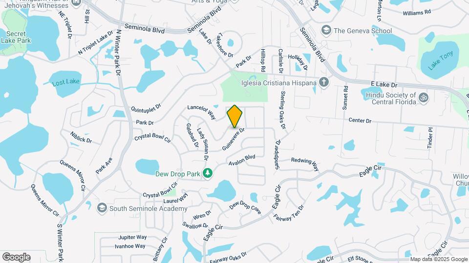1420 Guinevere Dr Map and Location Details