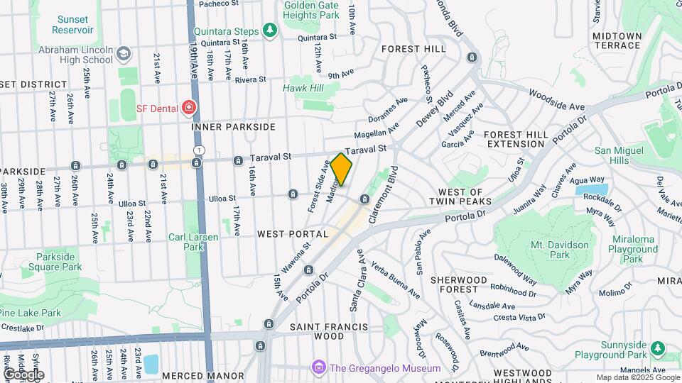 1030 Ulloa St Map and Location Details