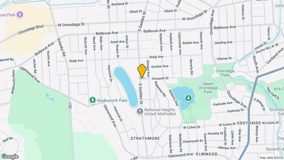 2001 S Geddes St, Unit Second Floor Map and Location Details