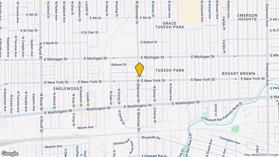 307 N Sherman Dr Map and Location Details