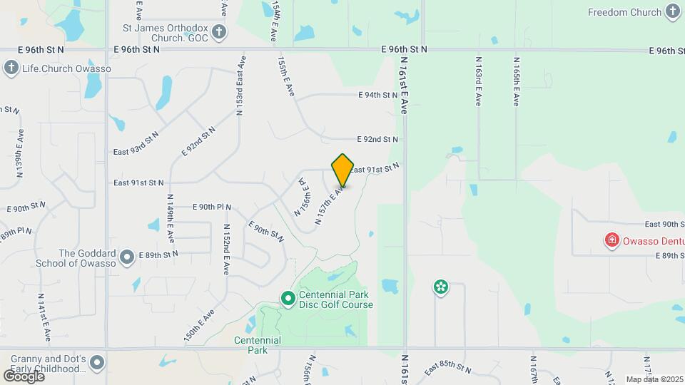 9025 N 157th E Ave Mapa y Detalles de la Ubicación